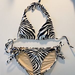 Banana Republic Black & White Zebra Bikini
